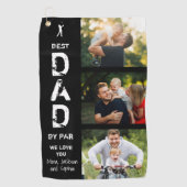 最高のパパバイパーフォトゴルファーの父の日 ゴルフタオル (正面)