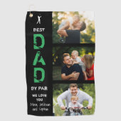 最高のパパバイパーフォトゴルファーの父の日 ゴルフタオル (正面)