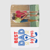 最高のパパバイパーフォトゴルフタオル ゴルフタオル (正面)