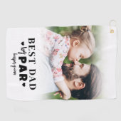 最高のパパバイパーフォトファーザーズ・デイ ゴルフタオル (横)