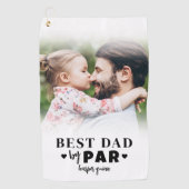 最高のパパバイパーフォトファーザーズ・デイ ゴルフタオル (正面)