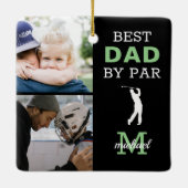 最高のパパバイパーフォトモノグラム セラミックオーナメント (裏面)