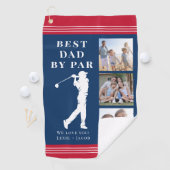 最高のパパバイパーフォト父の日 ゴルフタオル (インサイチュ)