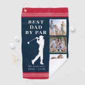 最高のパパバイパーフォト父の日 ゴルフタオル (インサイチュ)