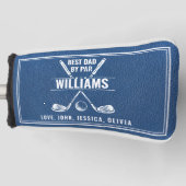 最高のパパバイパーブルーレザーキープサークゴルフクラブヘッド ゴルフヘッドカバー (正面)