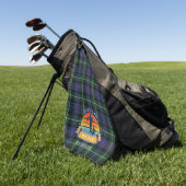 最高のパパバイパープライドマケンジーグリーンパープルパープル ゴルフタオル (グリーン)