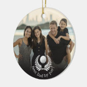 最高のパパバイパーリース名前をカスタムする写真 セラミックオーナメント (左)