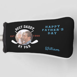 最高のパパバイパーレトロファザーズデイフォトブラック ゴルフヘッドカバー