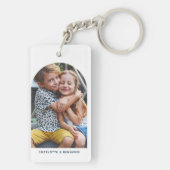 最高のパパバイパーレトロファーザーズDay Kids写真 キーホルダー (裏面)