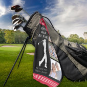 最高のパパバイパー写真コラージュ父の日ギフト ゴルフタオル