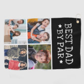 最高のパパバイパー写真コラージュ ゴルフタオル (横)