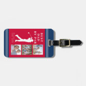 最高のパパバイパー写真コラージュ ラゲッジタグ (正面横)