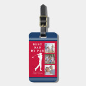 最高のパパバイパー写真コラージュ ラゲッジタグ (正面縦)