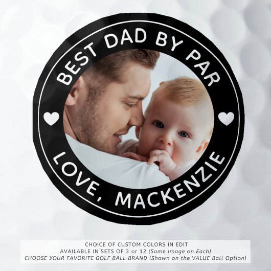 最高のパパバイパー写真パーソナライズされたカスタム色 ゴルフボール