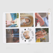 最高のパパバイパー写真パーソナライズされた父の日 ゴルフタオル (横)