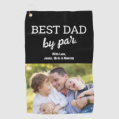 最高のパパバイパー写真モダン父の日のカスタム ゴルフタオル (正面)