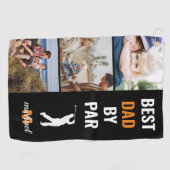 最高のパパバイパー写真モノグラムファーザーズデイギフト行く ゴルフタオル (横)