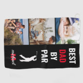 最高のパパバイパー写真モノグラムファーザーズデイギフト行く ゴルフタオル (横)