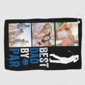 最高のパパバイパー写真父の日 ゴルフタオル (横)