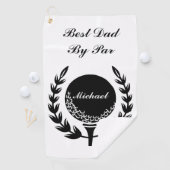 最高のパパバイパー名前をカスタムするクラシック ゴルフタオル (インサイチュ)