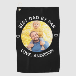 最高のパパバイパー名前をカスタムする写真父の日 ゴルフタオル
