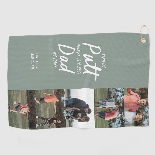 最高のパパバイパー数々のフォトゴルフファーザスデイゴルフ ゴルフタオル (横)