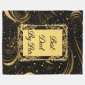 最高のパパバイパー書モダン道リーフ旋回おもしろい フリースブランケット (正面(横))