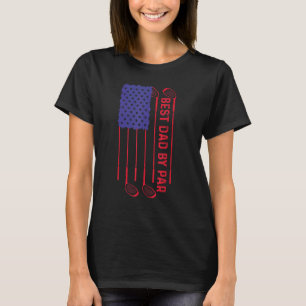最高のパパバイパー父の日ゴルフゴルファー国旗 Tシャツ