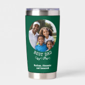 最高のパパバイパー父の日ゴルフファン写真 保温保冷タンブラー (正面)