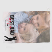 最高のパパバイパー父の日フォトゴルフタオル ゴルフタオル (横)