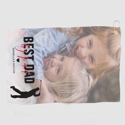 最高のパパバイパー父の日フォトゴルフタオル ゴルフタオル (横)