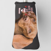 最高のパパバイパー犬の写真 ゴルフヘッドカバー (回転90)