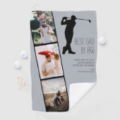 「最高のパパバイパー」写真記念パーソナライズされた品 ゴルフタオル (インサイチュ)