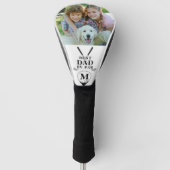 最高のパパバイPARフォトモノグラム白黒 ゴルフヘッドカバー (正面)