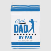 最高のパパバイPARレトロフォント ゴルフタオル (正面)