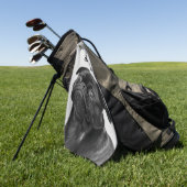 最高のパパパパbyロングショットpug写真自分のゴルフ ゴルフタオル (グリーン)