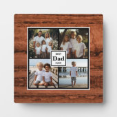 最高のパパパーソナライズされたテンプレート フォトプラーク (正面)