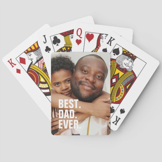 最高のパパパーソナライズされたファーザーズ トランプ (裏面)