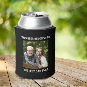 最高のパパパーソナライズされたブラック 缶クーラー