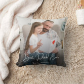 最高のパパパーソナライズされた写真 クッション (ブランケット)