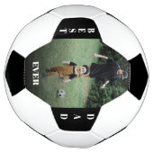 最高のパパパーソナライズされた写真 サッカーボール (回転)