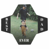 最高のパパパーソナライズされた写真 サッカーボール (フラット)