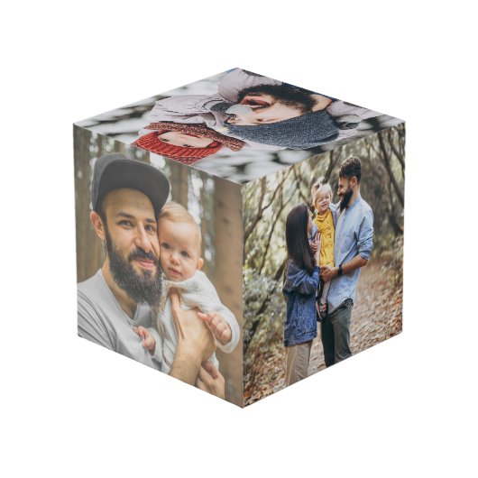 最高のパパパーソナライズされた写真 フォトキューブ (裏面アングル)