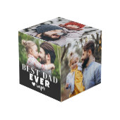 最高のパパパーソナライズされた写真 フォトキューブ (正面アングル)