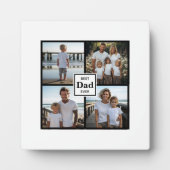 最高のパパパーソナライズされた写真 フォトプラーク (正面)