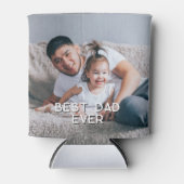 最高のパパパーソナライズされた写真 缶クーラー (正面)