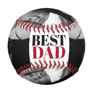 最高のパパパーソナライズされた写真 野球ボール