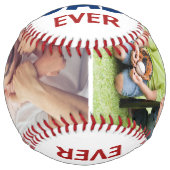 最高のパパパーソナライズされた名カスタム名 ソフトボール (正面)