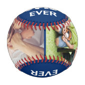 最高のパパパーソナライズされた名カスタム名 野球ボール (正面)