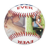 最高のパパパーソナライズされた名カスタムBaseb 野球ボール (正面)